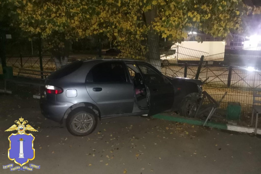 Девушка на ЗАЗе снесла дерево и два забора в Димитровграде
