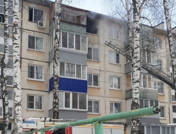 Загорелась квартира в Киндяковке