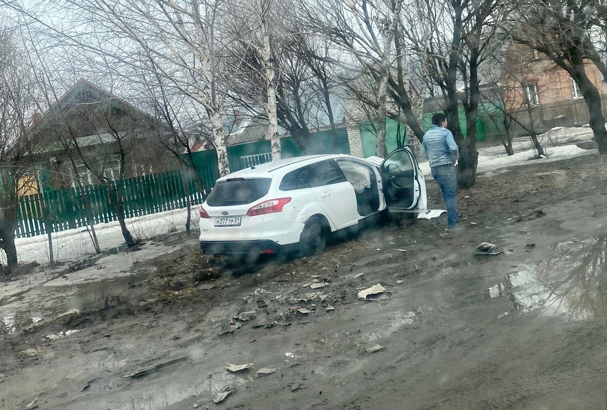 В Димитровграде водитель иномарки вылетел на встречку и «поцеловал» берёзу