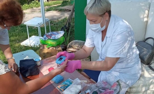 Ульяновских дачников обследуют на гипертонию и сахарный диабет