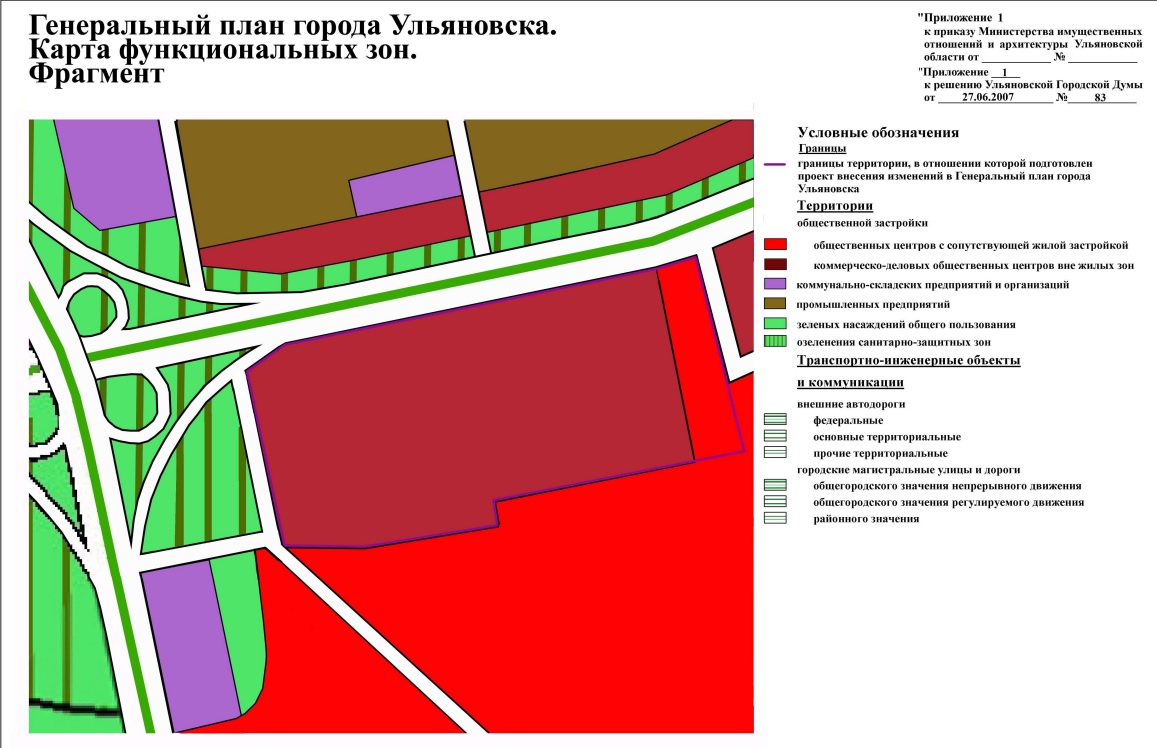 Генеральный план ульяновск