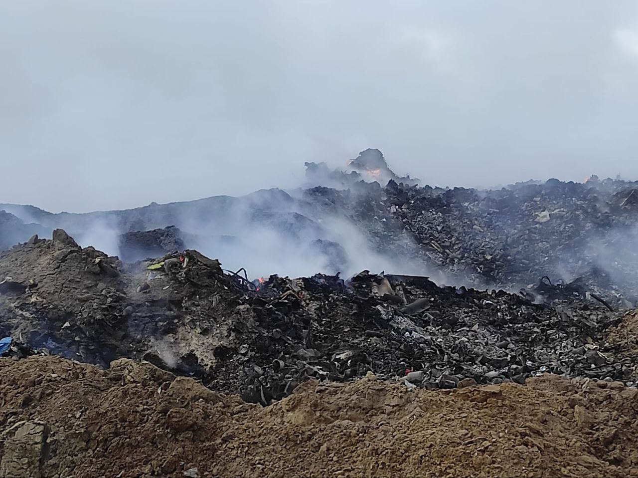 Директора ульяновской компании оштрафовали за пожар на мусорном полигоне