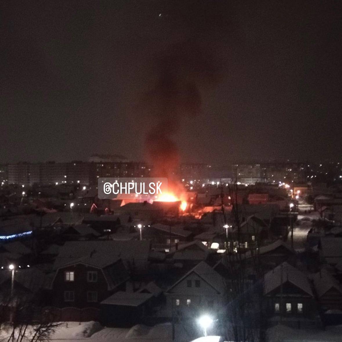 В канун Рождества в Вырыпаевке вспыхнул жилой дом