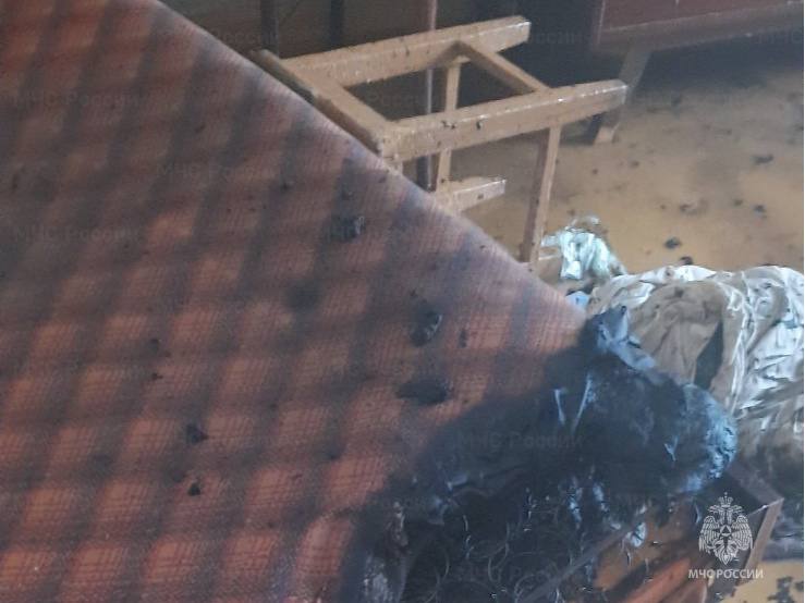 Пожар в Засвияжье: спасли хозяина загоревшейся квартиры в двухэтажке