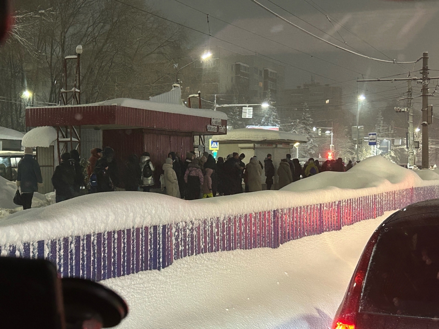 На Ульяновск обрушился новый снегопад