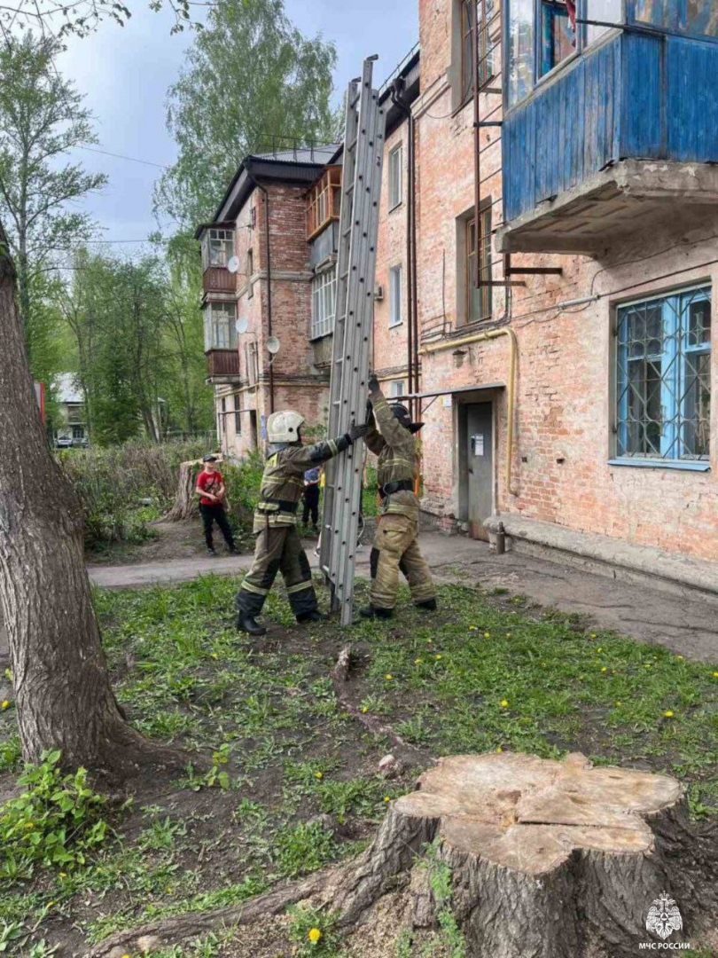 Ульяновские пожарные вызволили ребенка из запертой квартиры