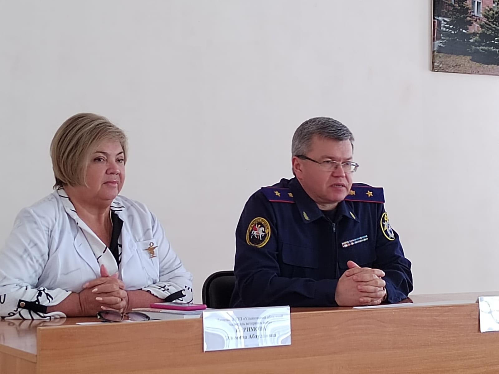 Руководитель СУ СК Михайлов провёл рабочую встречу в госпитале ветеранов войн
