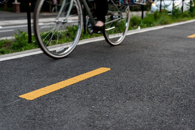 К октябрю в Заволжском районе появится две велосипедных полосы