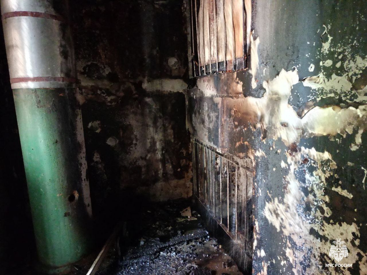 В Ульяновске потушили пожар в подъезде дома на улице Кролюницкого