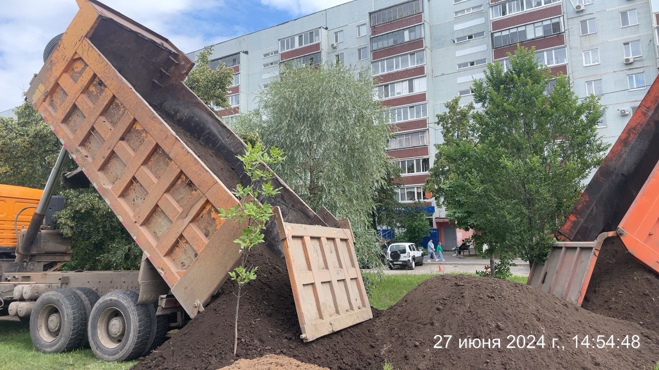В Ульяновске восстанавливают зелёную зону на проспекте Ленинского Комсомола