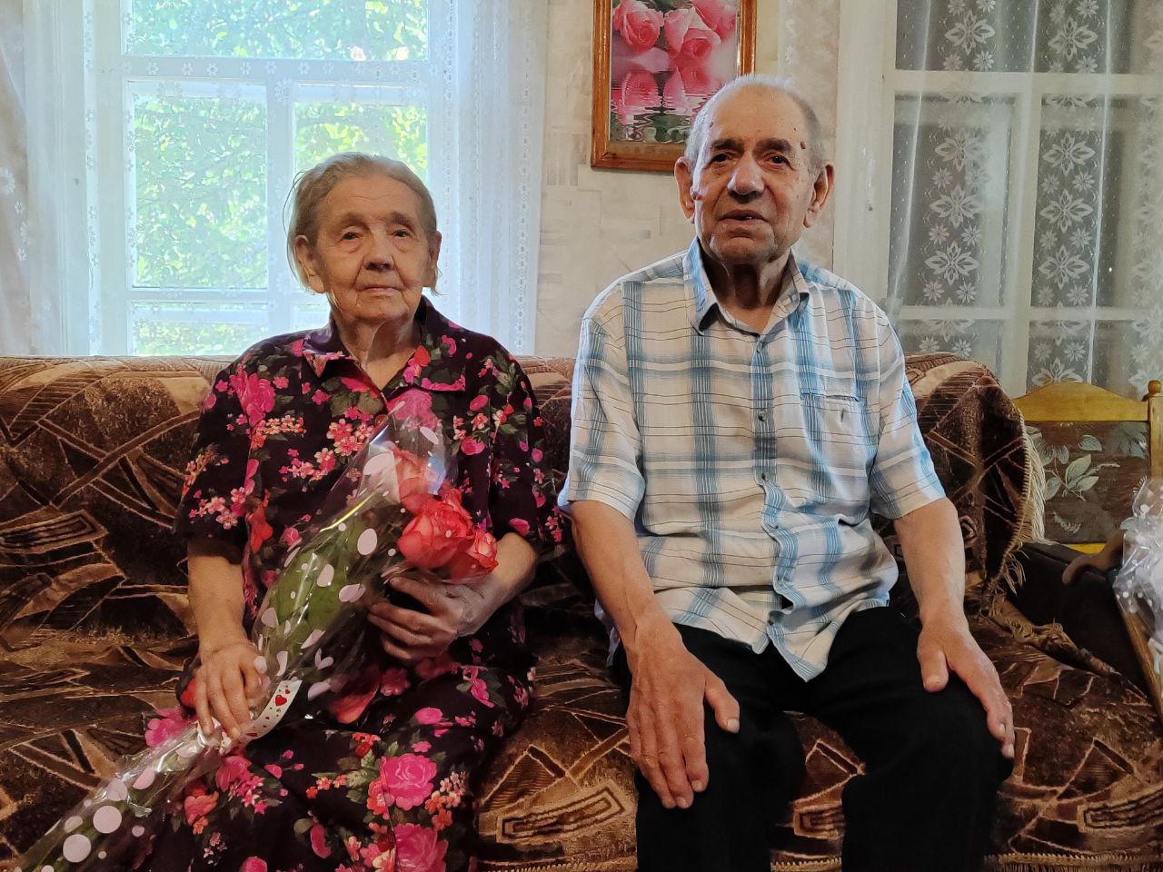 Благодатную свадьбу отметили в Новоспасском районе: супруги прожили вместе 70 лет