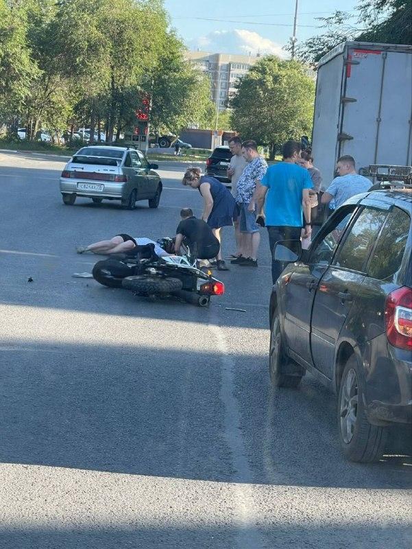В Заволжье сбили мотоциклиста
