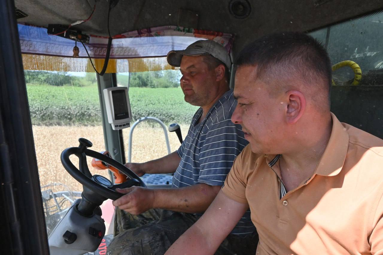 Ульяновские аграрии собирают по сорок центнеров с гектара