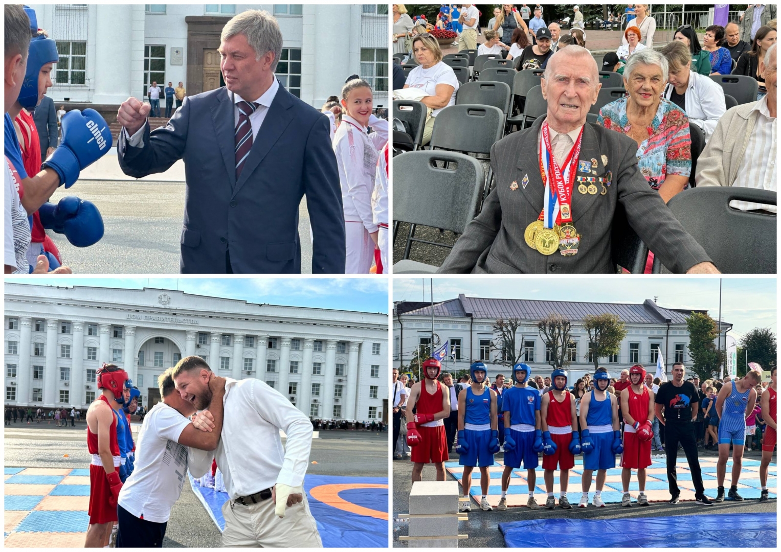 День физкультурника: на Соборной площади появился «железный дед»