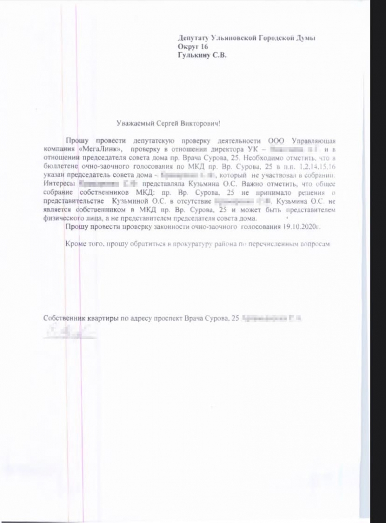 Скандал в «Мегалинке». Гулькин требует посадить коммунальную активистку,  полиция отказывает / Новостной портал Ульяновска / 73online.ru