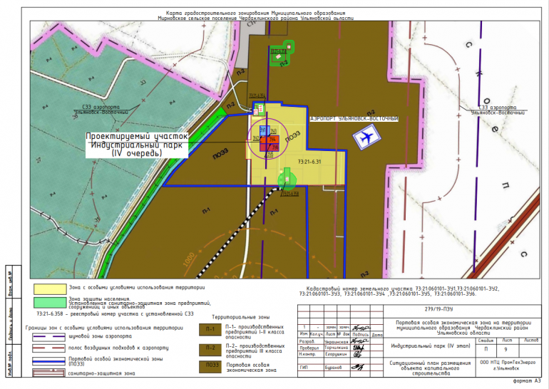 Карта градостроительного зонирования ульяновской области